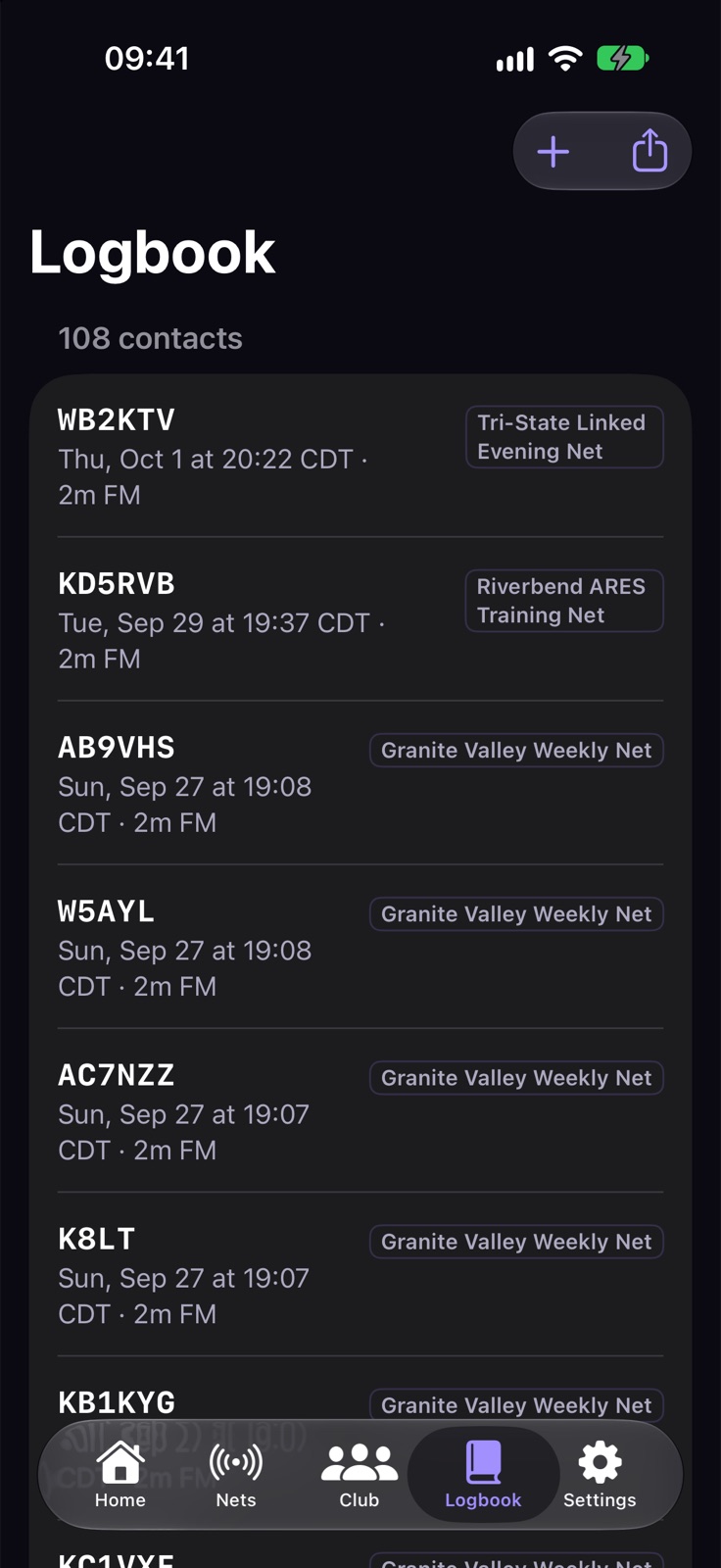 Callboard: Check-ins log themselves