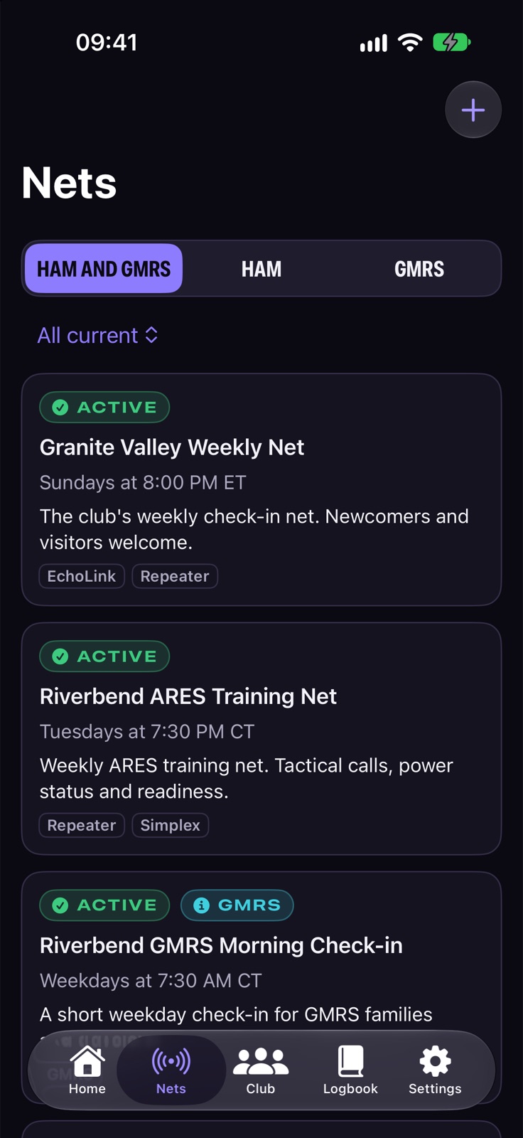 Callboard: Net board for ham and GMRS